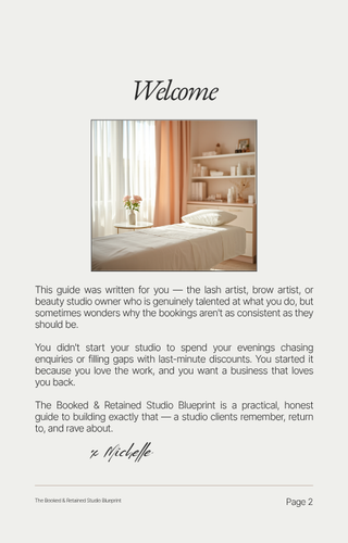 The Booked and Retained Studio Manual